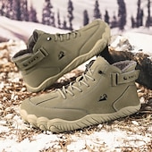 economico Scarponi da trekking-stivali da combattimento tattici militari da uomo color cachi – stivali leggeri antiscivolo per escursioni, addestramento militare e sport d&#039;avventura