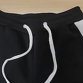 abordables jogging-Homme Joggings Pantalon athlétique Pantalon actif Pantalons Pantalon décontracté Cordon de serrage Taille Élastique Bloc de Couleur Évacuation de l'Humidité Respirant Longueur complète Extérieur