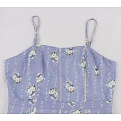 cheap Dresses-1950s Retro Vintage Dress Swing Dress Sleeveless Floral Fancy Dress Women's Carnival Masquerade Daily Wear Bachelorette Party Adults' Dress