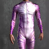 abordables Impresión-Trajes Zentai estampados Traje de cosplay Body Estampado Disfraz de carnaval Traje de Cuerpo Completo Hombre Mujer Disfraz Sexy Víspera de Todos los Santos Traje para Rendimiento Fiesta Mascarada