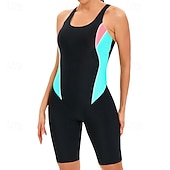 abordables Lycra de surf-Femmes Maillot de bain Maillot Anti UV Protection Solaire UV UPF50+ Sans manches Maillot de Bain Natation Surf Patchwork Été Printemps Automne