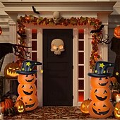 levne Halloween-Halloweenský dýňový balónek nafukovací dýňový mužík extra velký 53,1 palce (135 cm) dýňový houpací párty dekorace dekorační doplněk pro domácí dekoraci luxusní kostým škola festival kulturní