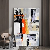 זול ציורי שמן-ציורי שמן מופשטים בעבודת יד עם טקסטורה על בד מודרני לקישוט חדר, תמונה לעיצוב הבית, ללא מסגרת, ציור לא מתוח, מינטורה