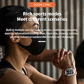 abordables Relojes inteligentes-LOKMAT OCEAN 3 PRO Reloj inteligente 2.1 pulgada Smartwatch Reloj elegante Bluetooth Podómetro Recordatorio de Llamadas Seguimiento de Actividad Compatible con Android iOS Mujer Hombre Larga espera
