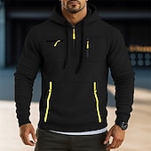 economico Felpa Tattica-Per uomo Felpa con cappuccio Felpa con cappuccio a zip intera Felpa con cappuccio in pile Felpa con cappuccio tattica Nero Verde militare Blu marino Cachi Grigio chiaro Con Cappuccio Semplice