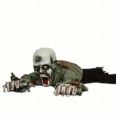levne Novinky-Halloweenská dekorace s lezoucími zombiemi, animované duchy, rekvizity se zvukovou aktivací, vhodné pro KTV bary, strašidelné domy - hororové elektrické hračky pro večírky u zadních dveří, všeobecné