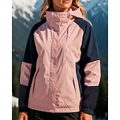 baratos Casacos impermeáveis-Mulheres Jaqueta Softshell Jaqueta de Trilha Jaqueta Hardshell Ao ar livre Prova-de-Água A Prova de Vento Roupas de caminhada Roupas de caminhada Primavera Outono Jaqueta Caça Pesca Alpinismo Retalhos