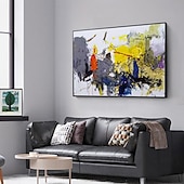 preiswerte Abstrakte Gemälde-handgefertigtes Ölgemälde auf Leinwand, Wandkunst, Dekoration, moderne abstrakte Textur für die Inneneinrichtung, gerolltes, rahmenloses, ungedehntes Gemälde