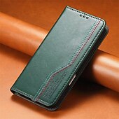 cheap iPhone Cases-Phone Case For iPhone 17 Pro Max 17 Air 16 15 14 Pro Max Plus 16e 13 Pro Max Back Cover with Wrist Strap Kickstand Card Slot Retro TPU PU Leather