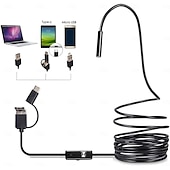 voordelige boor accessoires-Industriële endoscoop voor Android, 200W pixel endoscoop met 25 fps beeldoverdracht, IP67 waterdicht, type-C interface, MFI gecertificeerd, ideaal voor auto- en woninginspecties