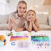 Недорогие набор для изготовления бисера-Набор для изготовления браслета из глиняных бусин, плоские бусины в стиле «преппи» для создания украшений в стиле «дружба», полимерные бусины «хейши» с подвесками, подарки для девочек-подростков,