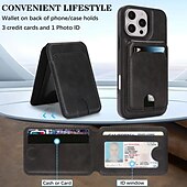 tanie Etui do iPhone&#039;ów-telefon Kılıf Na iPhone 17 Pro Max 17 Air 16 15 14 Pro Max Plus 16e 13 Pro Max Osłona tylna Magnetyczne Stopka Gniazdo karty Retro TPU Skóra PU