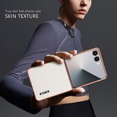 お買い得  サムスン用ケース-電話 ケース 用途 サムスンのギャラクシー Zフリップ7 Zフリップ6 Z Flip 5 Z Flip 4 バックカバー 耐衝撃 レトロ風 TPU PUレザー