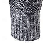 preiswerte Herren Strickjacke-Herren Pullover Kleid Pullover Strickjacke Reißverschluss-Pullover Strickpullover Gerippt Stricken Normale Oberteile Gestrickt Gerippt Einfach Rollkragen Mode Schals Formell Geschäft Bekleidung