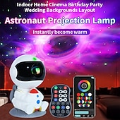 economico luci del proiettore della galassia stella-Proiettore di stelle, proiettore di galassie per astronauti, luce notturna a razzo per cameretta dei bambini, testa magnetica regolabile a 360° con controllo remoto tramite app, idea regalo