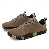 abordables Baskets-Baskets décontractées marron pour homme avec semelle antidérapante – Chaussures de sport d&#039;extérieur confortables pour la marche, la randonnée et le quotidien