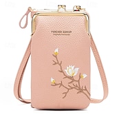 economico Organizzazione spazi-Portafoglio a tracolla da donna con porta cellulare, elegante mini borsa a tracolla ricamata, borsa da donna multifunzionale, piccola borsa a tracolla alla moda casual per l&#039;uso quotidiano