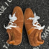 abordables Baskets-Baskets rétro à lacets en daim pour hommes, chaussures décontractées légères pour le style urbain et les tenues de week-end