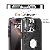 お買い得  iPhone用ケース-電話 ケース 用途 iPhone 16 15 14 Pro Max Plus 13 Pro Max バックカバー ワイヤレス充電をサポート 耐衝撃 レトロ風 TPU PUレザー