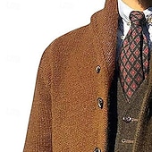 economico Maglioni Cardigan da uomo-Per uomo Felpa Cardigan A Coste Maglia Top Regolari Blocco di colore Lavorato a maglia Blocco di colori Collo a scialle Vacanza Moda Casuale Abbigliamento quotidiano Abbigliamento Primavera &amp; Autunno