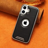 abordables Carcasas iPhone-teléfono Funda Para iPhone 16 15 14 Pro Max Plus 16e 13 Pro Max Funda Trasera Antigolpes Retro TPU Cuero de PU