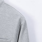 Недорогие мужские повседневные рубашки-Муж. Рубашка Летняя рубашка Повседневная рубашка Пляжная рубашка Кнопка рубашка Черный Белый Винный Темно-зеленый Хаки Длинный рукав Полотняное плетение Воротник-стойка Отпуск Гавайский Карман Одежда