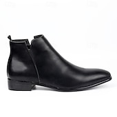 preiswerte Chelsea -Stiefel-Chelsea-Stiefel für Herren, Business-Casual-Stiefeletten zum Hineinschlüpfen für Büro und Alltag