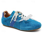 abordables Baskets-Baskets rétro à lacets en daim pour hommes, chaussures décontractées légères pour le style urbain et les tenues de week-end