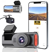 Недорогие Видеорегистраторы для авто-D28 1440P / 2160P Новый дизайн / HD / с задней камерой Автомобильный видеорегистратор 170° Широкий угол 2 дюймовый IPS Капюшон с WIFI / Ночное видение / G-Sensor 4 инфракрасных LED