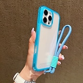 Χαμηλού Κόστους iPhone Θήκες-τηλέφωνο tok Για iPhone 17 Pro Max 17 Air 16 15 14 Pro Max Plus 13 Pro Max Πίσω Κάλυμμα με λουράκι καρπού Ανθεκτική σε πτώσεις Ρετρό Σιλικόνη