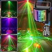 voordelige Halloween Laserlichten-feestverlichting dj disco verlichting led podiumverlichting mini vlinderlamp met geluid geactiveerd en afstandsbediening dj verlichting voor feesten verjaardag bruiloft club ktv karaoke bar podium