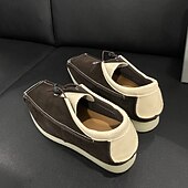 お買い得  メンズスニーカー-メンズスエードモカシンスリッポンシューズ、快適なソフトソール、カジュアルアウトドアウォーキングシューズ