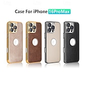 お買い得  iPhone用ケース-電話 ケース 用途 iPhone 16 15 14 Pro Max Plus 13 Pro Max バックカバー ワイヤレス充電をサポート 耐衝撃 レトロ風 TPU PUレザー