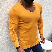 זול סוודר סוודר לגברים-בגדי ריקוד גברים סוודר סוודר סוודר סרוג מצולע לִסְרוֹג חולצות רגילות סרוג אחיד צווארון V אופנתי בסיסי חופשה לבוש יומיומי ביגוד סתיו חורף שחור לבן S M L