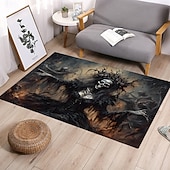 رخيصةأون السجاد والحصير والسجاد-سجادة أرضية للهالوين بنمط أشباح مخيفة من الفلانيل، غير قابلة للانزلاق عند مدخل المنزل أو الحمام أو غرفة النوم