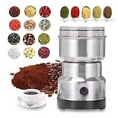baratos eletrodomésticos-Moedor de grãos multifuncional de cozinha com 4 lâminas para picar café, moedor elétrico de café caseiro, liquidificador com sabor de nozes e grãos
