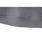 billige Herre Elite Genser og Cardigans-Herre Pullover genser Vaffelstruktur Strikke Crewneck عادي Crew-hals Årgang Kul Skole Feriereise Klær Raglan Ermer Vår Høst Mørk Marineblå Kakifarget S M L