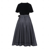 levne Ženy-Oktoberfest Šaty Dámské šaty Trachtenkleader Služka Bavorský němčina Louky Dámské Tradiční Styl Tkanina Šaty (75 cm)