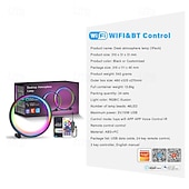 Недорогие Умные декоративные огни-Умная светодиодная настольная лампа, RGB, IC освещение, ночник с меняющимися цветами, синхронизация с музыкой, режим «сделай сам», плавная регулировка яркости, для спальни &amp;игр