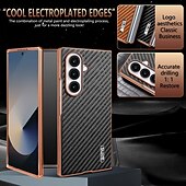 Недорогие Чехлы для Samsung-телефон Кейс для Назначение SSamsung Galaxy Z-образный сгиб 7 Z-сгиб 6 Z Fold 5 Z Fold 4 Кейс на заднюю панель Защита от удара Ретро ТПУ Кожа PU