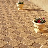 Недорогие Товары для дома-2 красивых пластиковых формы для большой бетонной плитки, бетонная форма для цемента, пластиковая форма для кирпича, бетонная форма для каменной плитки, для создания больших и маленьких замковых