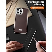 economico Cover per iPhone-telefono Custodia Per iPhone 17 Pro Max 17 Air 16 Pro Max Plus 15 Pro Max Plus Copertura Posteriore Supporta la Ricarica Wireless Resistente agli urti Retrò TPU Pelle PU