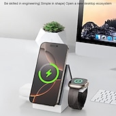 お買い得  ワイヤレス充電器-ワイヤレスチャージャー ワイヤレス充電パッド ワイヤレス充電スタンド 折りたたみ式充電ステーション MagSafe ユニバーサル 磁石バックル 用途 携帯電話 Apple Watch Series 4 AppleWatchシリーズSE / 6/5/4/3/2/1 Apple Watch Series 3
