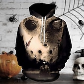 levne Mikiny s kapucí-pátek 13 Jason Voorhees Kapuce Pullover Postavička Grafika Pro Pánské Dámské Unisex Dospělé předvečer Všech svatých Karneval 3D tisk Výkon Párty