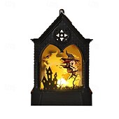 お買い得  ハロウィン室内-1 個 15cm ハロウィン LED 電子キャンドルライト ウィンドライト 魔女 カボチャ ゴースト 装飾ナイトライト 屋内 屋外 レストラン パーティー フェスティバル 雰囲気 装飾ライト lr1130 * 3 電池
