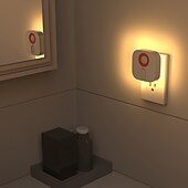 economico Luci notturne plug-in-1 pz 68mm luce di rilevamento umano rbg luce d&#039;atmosfera colorata regolabile dimmerabile luce notturna a led a colori luce da letto spina ue/us