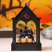 お買い得  ハロウィン室内-1 個 15cm ハロウィン LED 電子キャンドルライト ウィンドライト 魔女 カボチャ ゴースト 装飾ナイトライト 屋内 屋外 レストラン パーティー フェスティバル 雰囲気 装飾ライト lr1130 * 3 電池