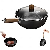 お買い得  調理器具-魚の鱗模様の平底ノンスティックパン。コーティングされていないノンスティックの家庭用調理パン。IH調理に最適。 &amp;ガスコンロ
