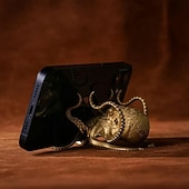 cheap Storage &amp; Organization-Octopus Holder Phone Stand Pen Holder Creative Gold Octopus Desk Organizer Multifunctional Mobile Phone Holder Lazy Viewing Stand For Watching Videos And Reading Books
