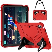 economico Cover per iPad-Tavoletta Custodie cover Per Apple iPad 10a 10,9&quot; Portatile Tracolla con supporto regolabile Armatura Gel di Silice PVC